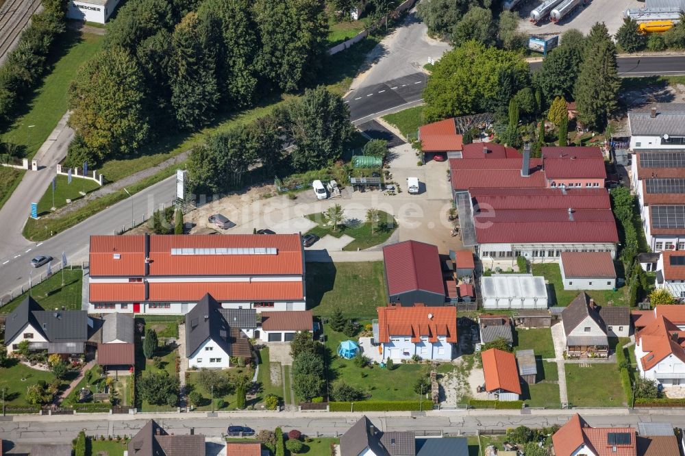 Luftbild Moosburg an der Isar - Werksgelände Ernst Pracher GmbH in Moosburg an der Isar im Bundesland Bayern, Deutschland