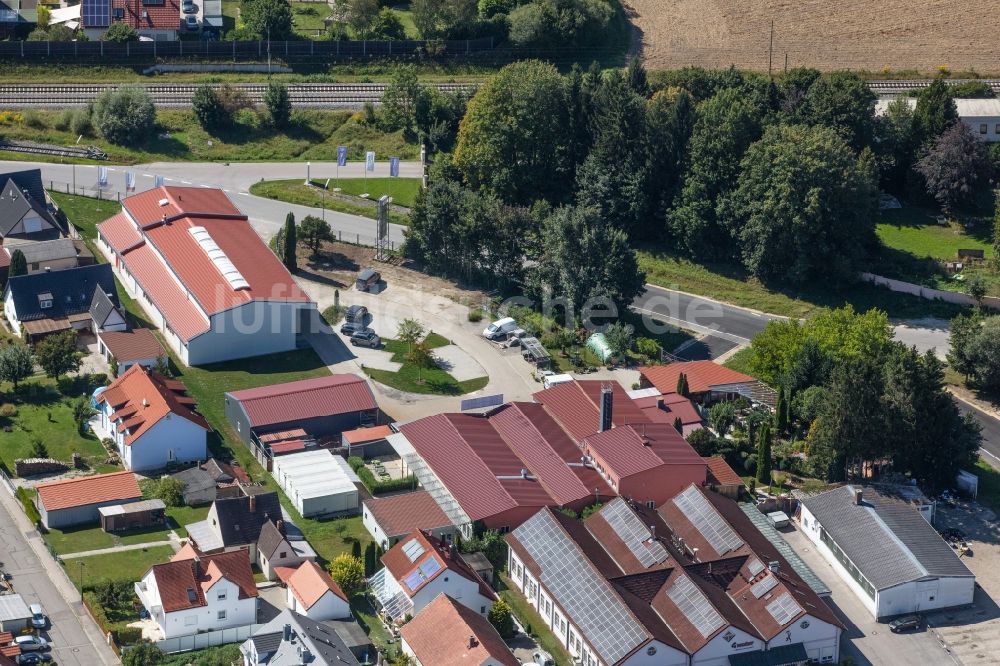 Luftaufnahme Moosburg an der Isar - Werksgelände Ernst Pracher GmbH in Moosburg an der Isar im Bundesland Bayern, Deutschland