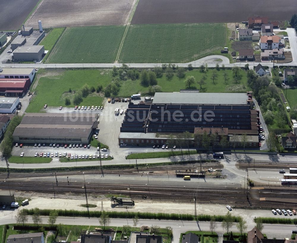 Vaihingen an der Enz von oben - Werksgelände der Fakir Hausgeräte GmbH in Vaihingen an der Enz im Bundesland Baden-Württemberg, Deutschland