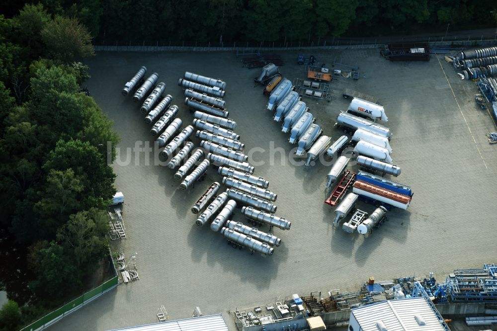 Luftbild Lutherstadt Wittenberg - Werksgelände der Feldbinder Spezialfahrzeugwerke GmbH in Lutherstadt Wittenberg im Bundesland Sachsen-Anhalt