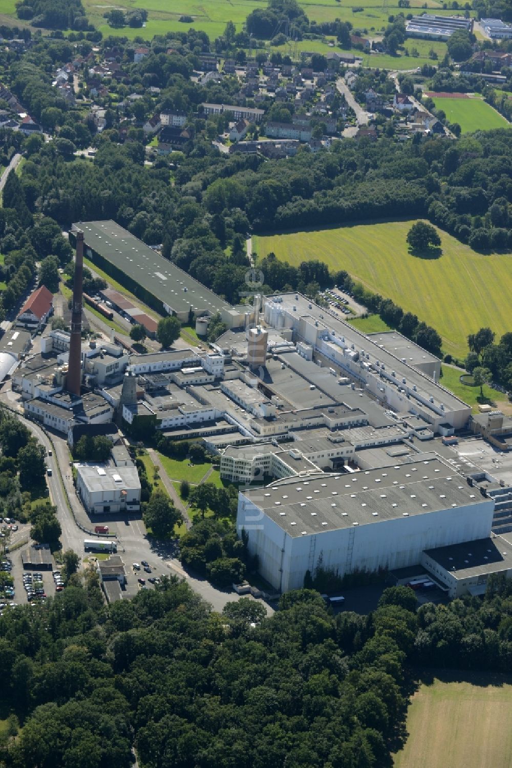 Osnabrück aus der Vogelperspektive: Werksgelände der Felix Schoeller Holding GmbH & Co. KG in Osnabrück im Bundesland Niedersachsen