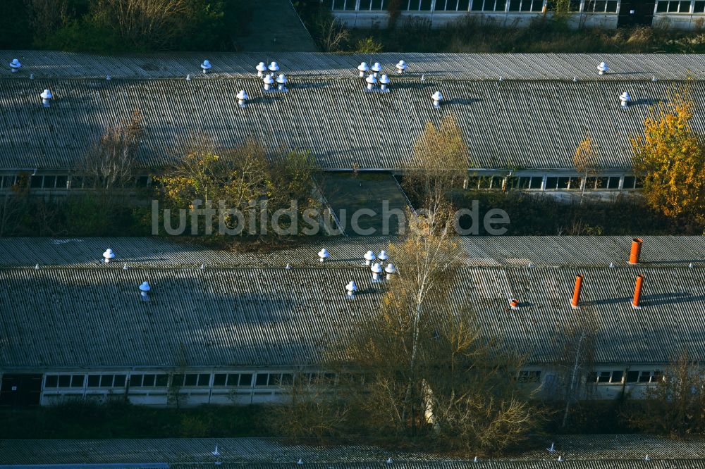 Neuenhagen von oben - Werksgelände der Firma Hindernisbau in Neuenhagen im Bundesland Brandenburg, Deutschland