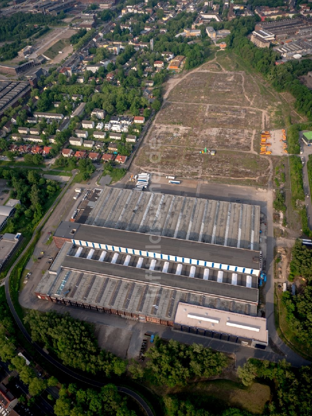 Bochum aus der Vogelperspektive: Werksgelände der Firma Reinhold Mendritzki Kaltwalzwerk GmbH & Co. KG in Bochum im Bundesland Nordrhein-Westfalen