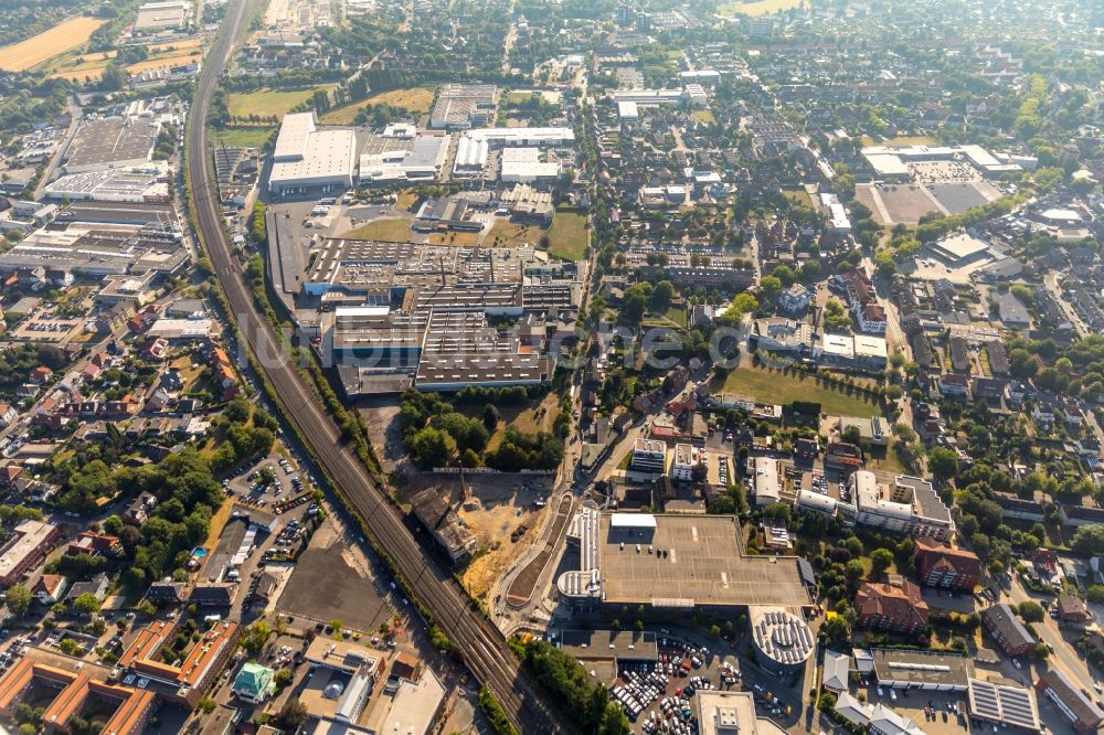 Luftaufnahme Ahlen - Werksgelände der Franz Kaldewei GmbH & Co. KG in Ahlen im Bundesland Nordrhein-Westfalen, Deutschland