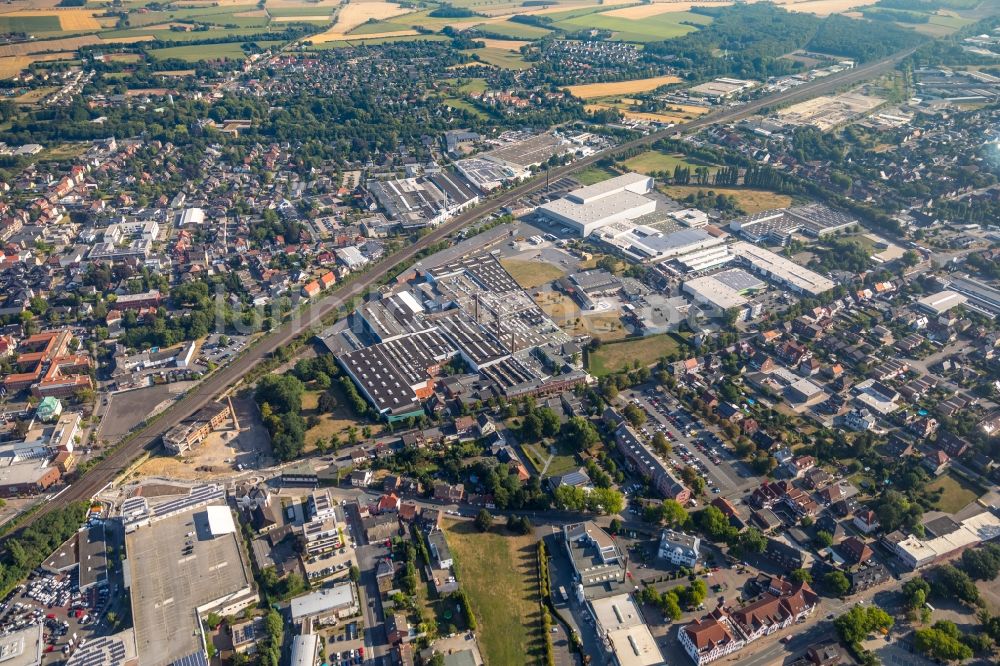 Ahlen von oben - Werksgelände der Franz Kaldewei GmbH & Co. KG in Ahlen im Bundesland Nordrhein-Westfalen, Deutschland