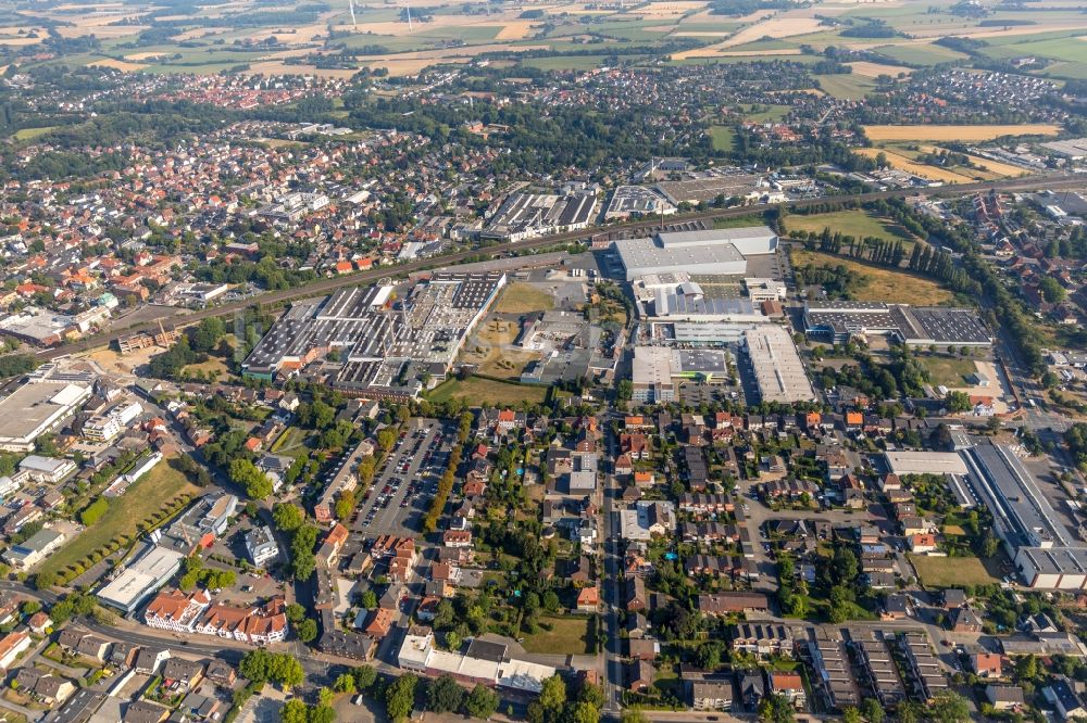 Ahlen aus der Vogelperspektive: Werksgelände der Franz Kaldewei GmbH & Co. KG in Ahlen im Bundesland Nordrhein-Westfalen, Deutschland