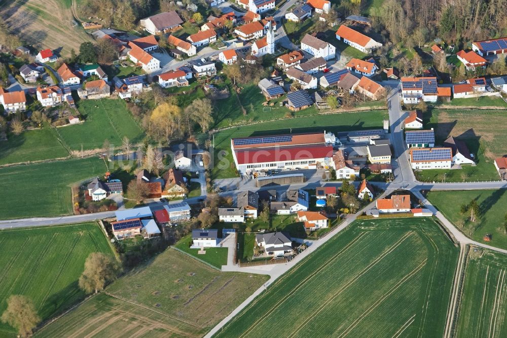 Luftaufnahme Obersüßbach - Werksgelände der FRIEDL Timber GmbH in Obersüßbach im Bundesland Bayern, Deutschland