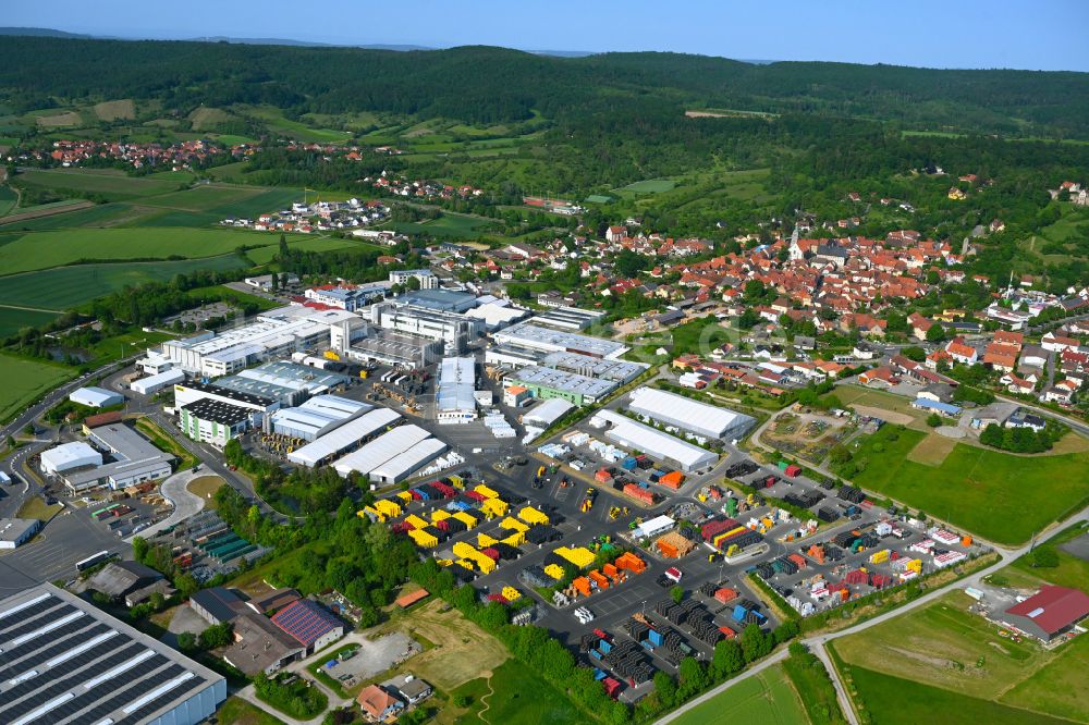 Königsberg in Bayern von oben - Werksgelände FRÄNKISCHE Rohrwerke Gebr. Kirchner GmbH & Co. KG in Königsberg in Bayern im Bundesland Bayern, Deutschland