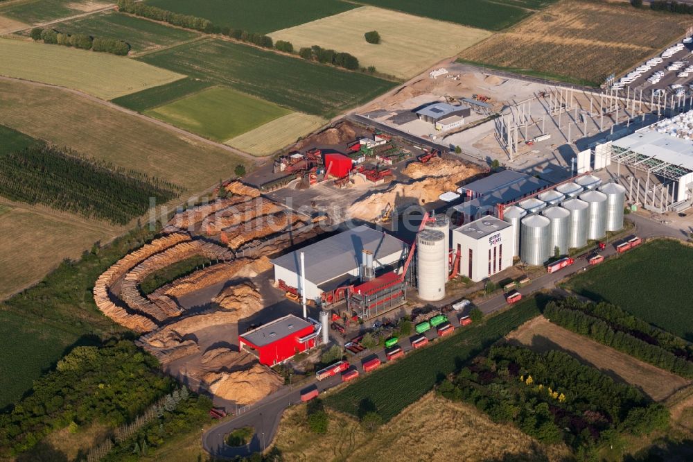 Luftbild Ettenheim - Werksgelände der German Pellets in Ettenheim im Bundesland Baden-Württemberg, Deutschland