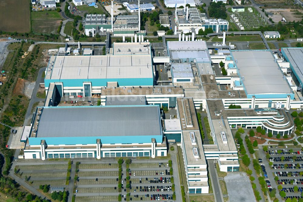 Luftaufnahme Dresden - Werksgelände der GLOBALFOUNDRIES Management Services Limited Liability Company & Co. KG in Dresden im Bundesland Sachsen, Deutschland