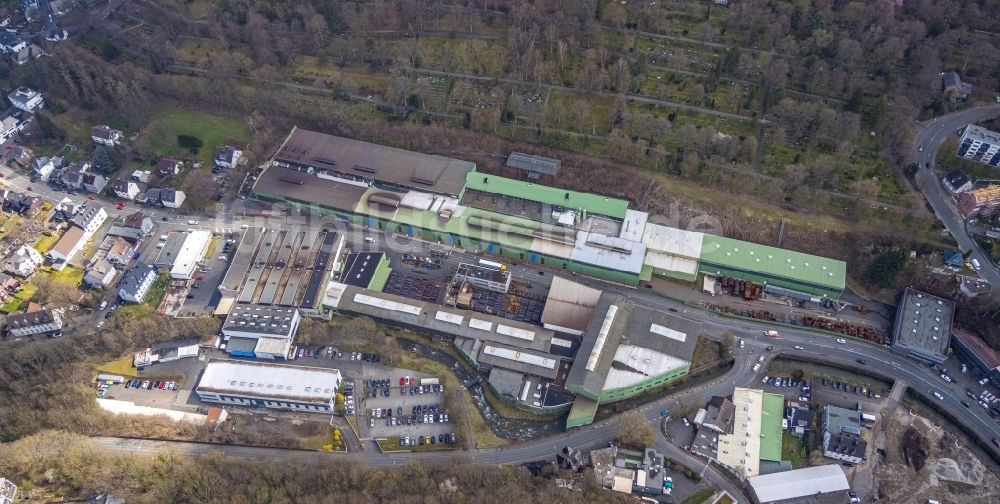 Luftbild Siegen - Werksgelände Gontermann-Peipers GmbH in Siegen im Bundesland Nordrhein-Westfalen, Deutschland