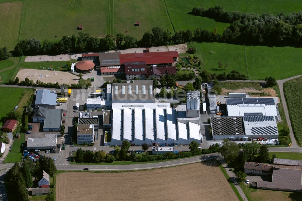 Untergruppenbach von oben - Werksgelände der HAERING GmbH an der Mühlstraße in Untergruppenbach im Bundesland Baden-Württemberg, Deutschland