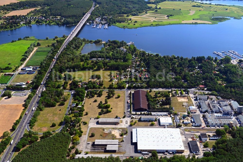 Werder (Havel) aus der Vogelperspektive: Werksgelände der Herbstreith & Fox KG Pektin-Fabriken in Werder (Havel) im Bundesland Brandenburg, Deutschland