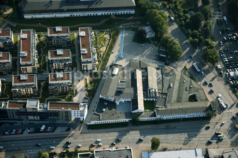 Hamburg von oben - Werksgelände der Hermes Schleifmittel GmbH & CO. KG Luruper an der Hauptstraße in Hamburg