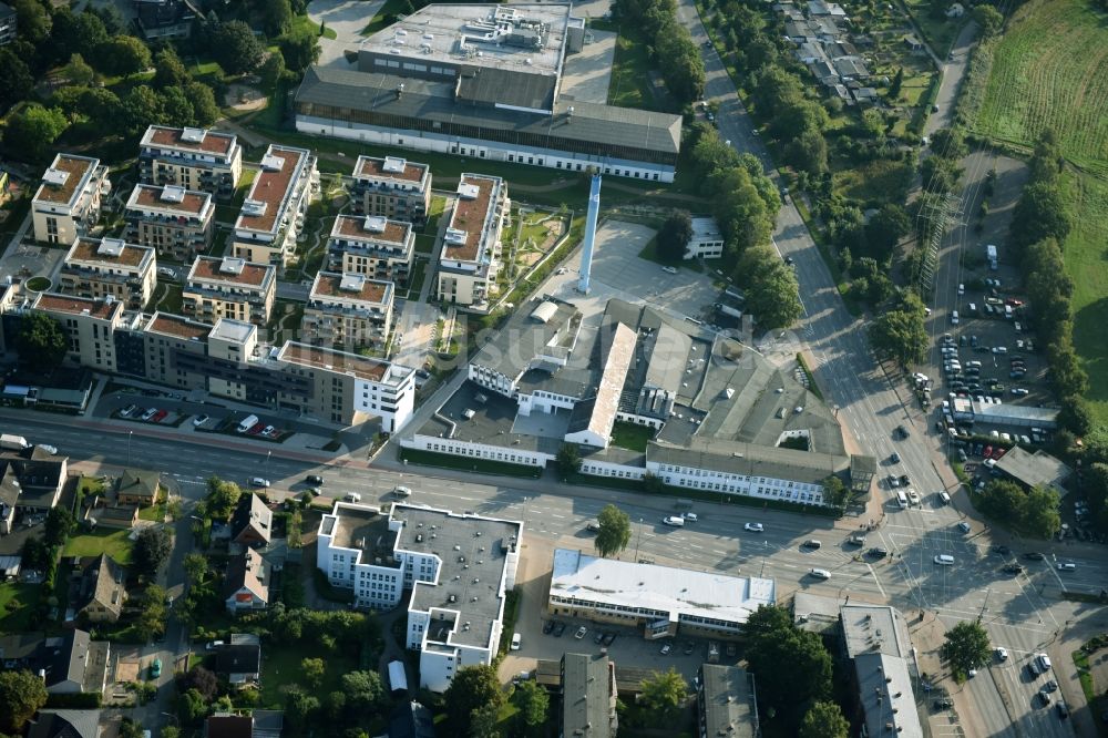 Hamburg von oben - Werksgelände der Hermes Schleifmittel GmbH & CO. KG Luruper an der Hauptstraße in Hamburg