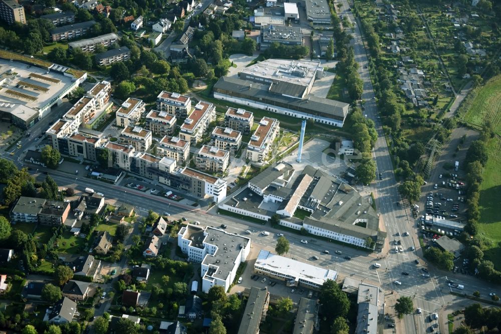 Hamburg aus der Vogelperspektive: Werksgelände der Hermes Schleifmittel GmbH & CO. KG Luruper an der Hauptstraße in Hamburg