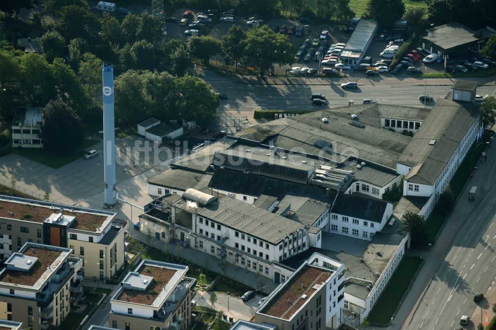 Hamburg von oben - Werksgelände der Hermes Schleifmittel GmbH & CO. KG Luruper an der Hauptstraße in Hamburg