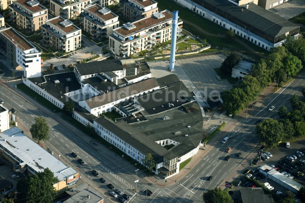 Hamburg aus der Vogelperspektive: Werksgelände der Hermes Schleifmittel GmbH & CO. KG Luruper an der Hauptstraße in Hamburg