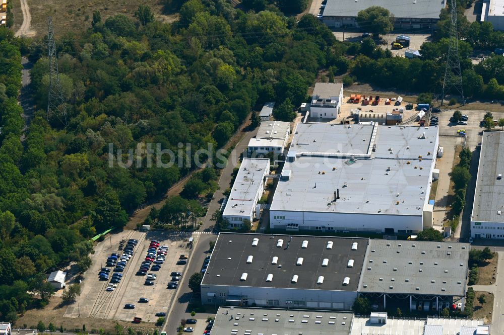 Berlin von oben - Werksgelände der HMP Heidenhain Microprint GmbH in Berlin, Deutschland