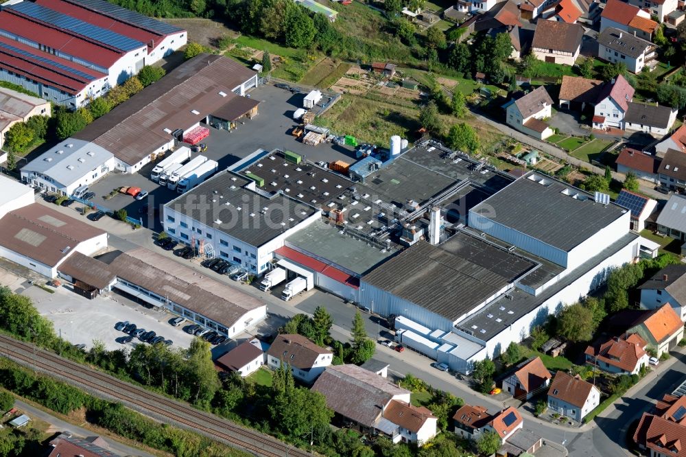 Luftbild Boxberg - Werksgelände der Hofmann Menü-Manufaktur GmbH an der Adelbert-Hofmann-Straße in Boxberg im Bundesland Baden-Württemberg, Deutschland