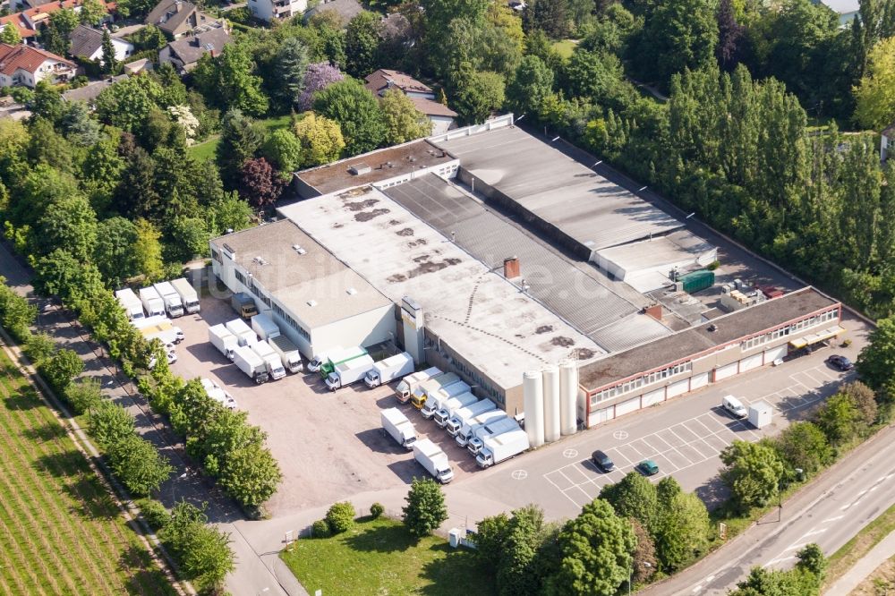 Landau in der Pfalz aus der Vogelperspektive: Werksgelände der Hofmeister Brot GmbH im Ortsteil Wollmesheim in Landau in der Pfalz im Bundesland Rheinland-Pfalz, Deutschland