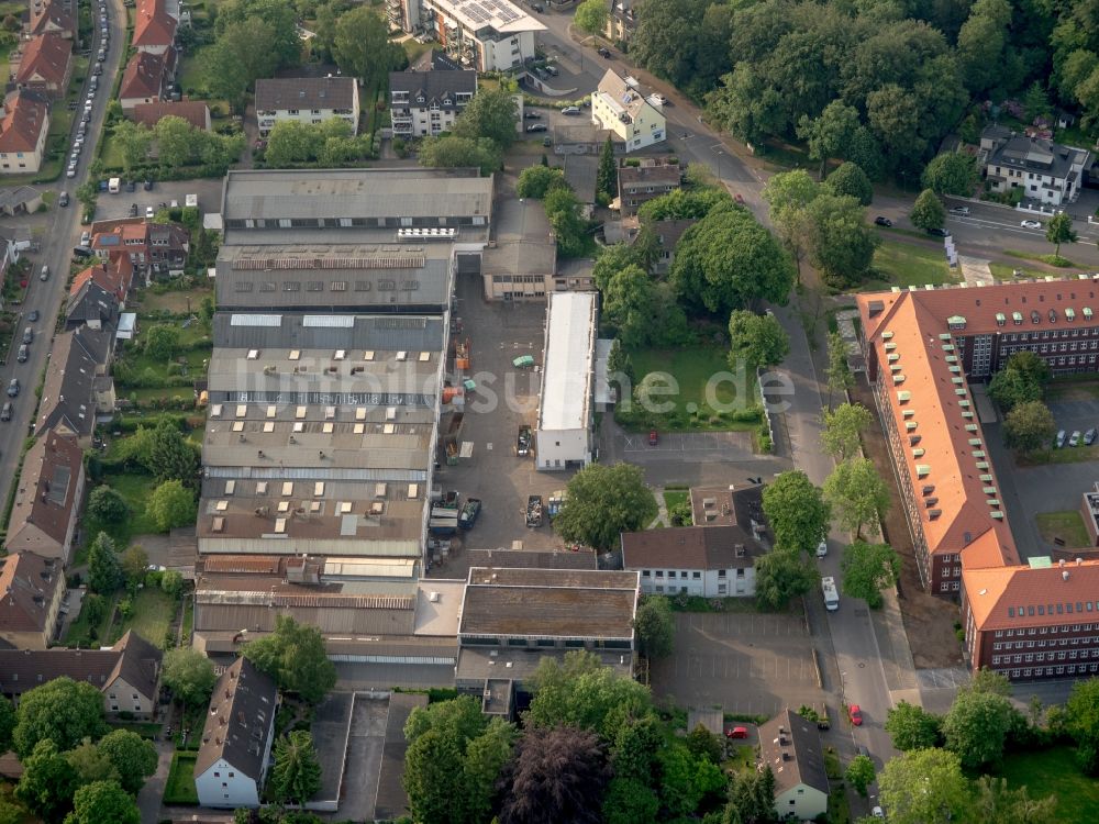 Bochum aus der Vogelperspektive: Werksgelände der Jahnel-Kestermann Getriebewerke GmbH i. L. in Bochum im Bundesland Nordrhein-Westfalen