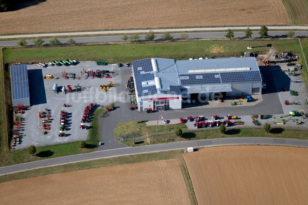 Luftbild Boxberg - Werksgelände Karl Bach GmbH & Co.KG – Haus der Landtechnik in der Rudolf-Diesel-Straße in Boxberg im Bundesland Baden-Württemberg, Deutschland