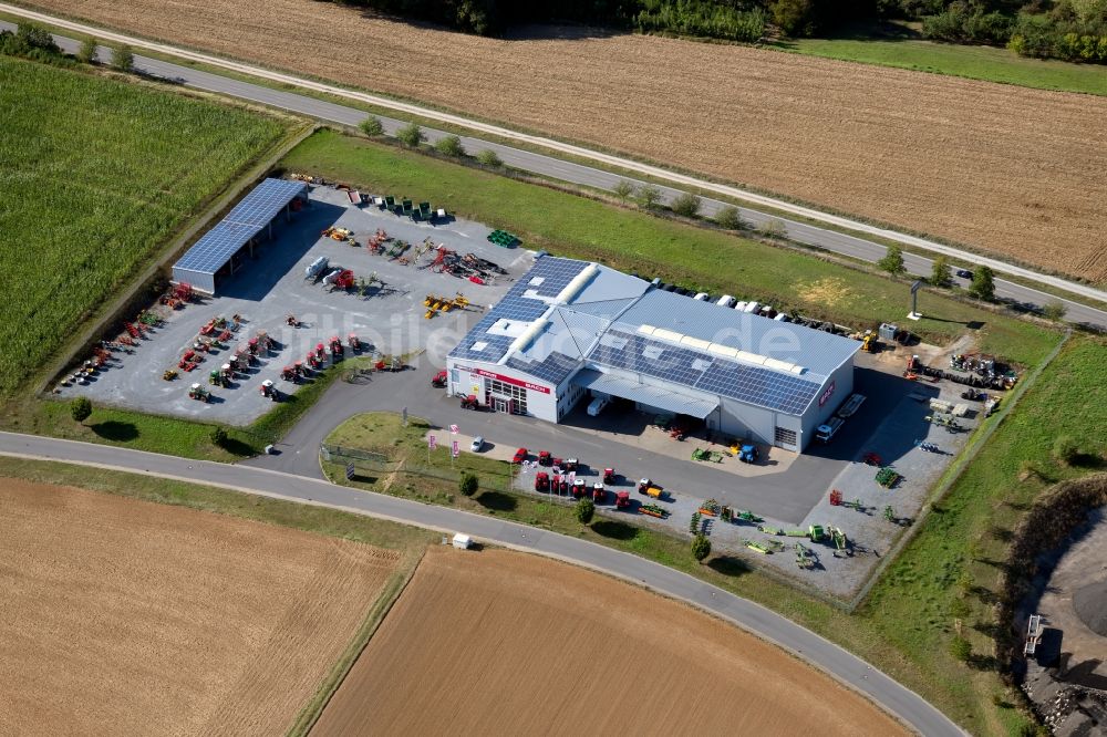 Luftaufnahme Boxberg - Werksgelände Karl Bach GmbH & Co.KG – Haus der Landtechnik in der Rudolf-Diesel-Straße in Boxberg im Bundesland Baden-Württemberg, Deutschland