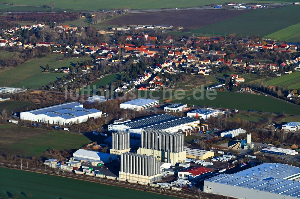 Luftbild Markranstädt - Werksgelände der KARL SCHMIDT SPEDITION GmbH & Co. KG in Markranstädt im Bundesland Sachsen, Deutschland