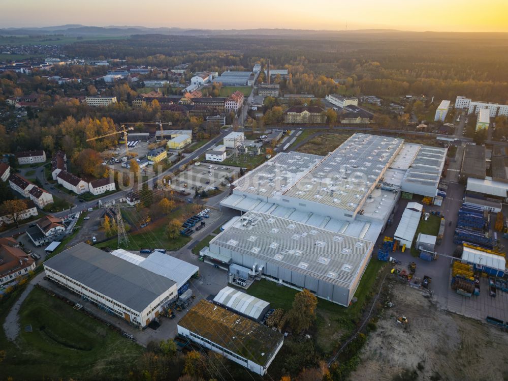 Luftbild Radeberg - Werksgelände der Karosseriewerke Dresden GmbH in Radeberg im Bundesland Sachsen, Deutschland