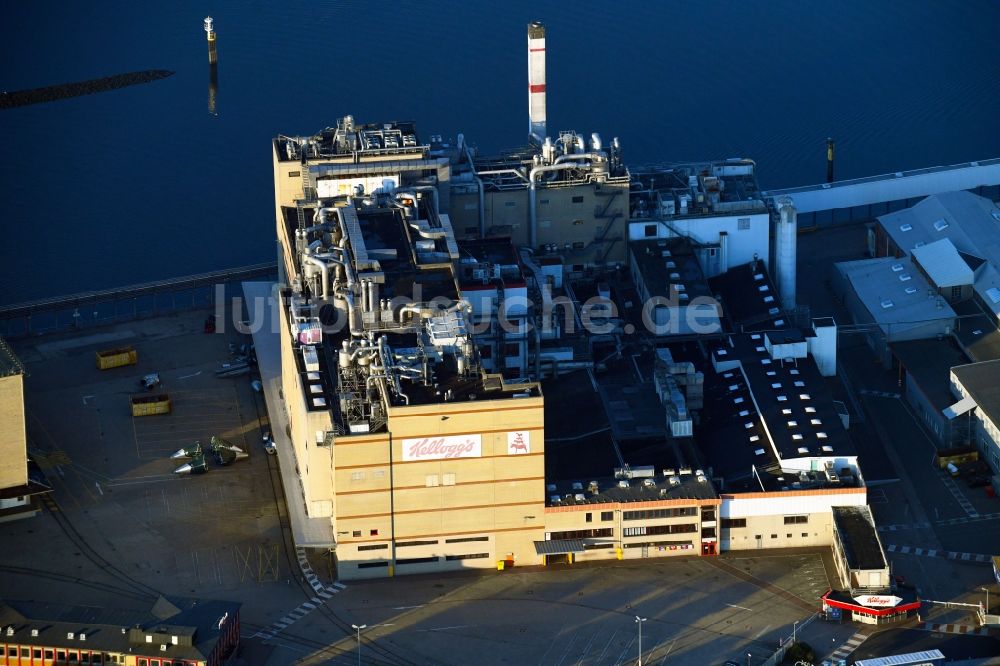 Bremen aus der Vogelperspektive: Werksgelände der KELLOGG (DEUTSCHLAND) GMBH in Bremen, Deutschland