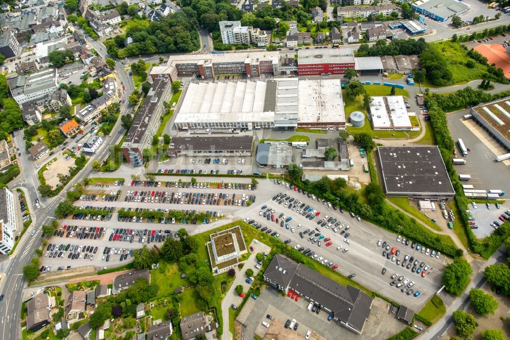 Luftaufnahme Heiligenhaus - Werksgelände der Kiekert AG am Höseler Platz in Heiligenhaus im Bundesland Nordrhein-Westfalen