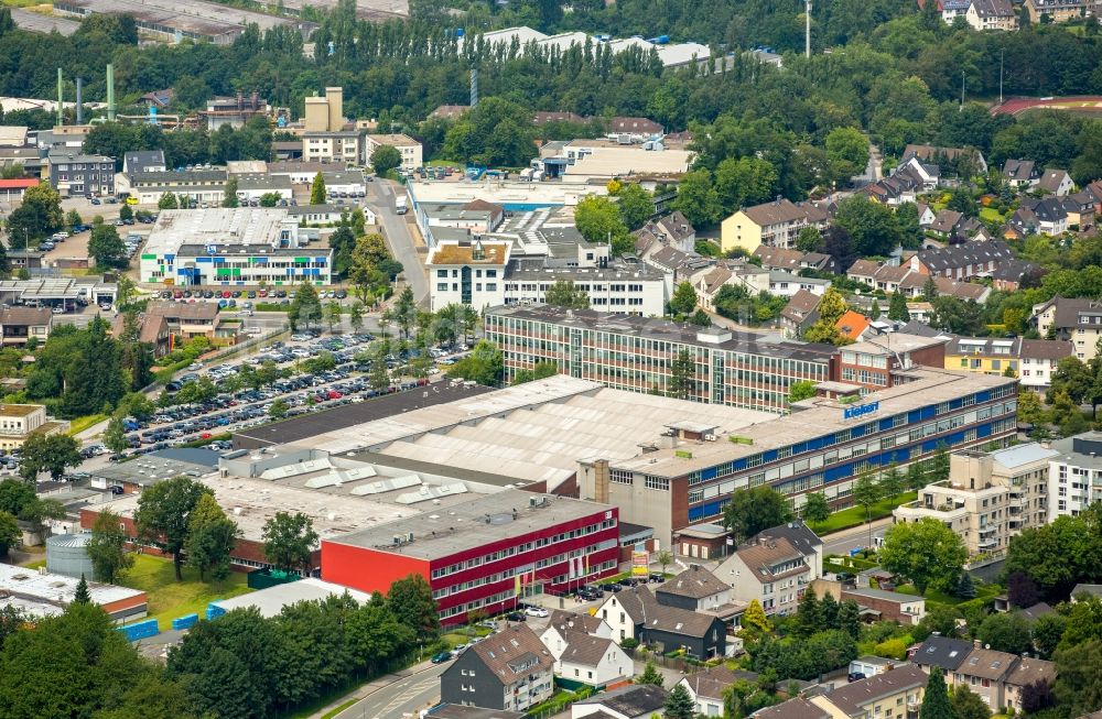 Heiligenhaus aus der Vogelperspektive: Werksgelände der Kiekert AG am Höseler Platz in Heiligenhaus im Bundesland Nordrhein-Westfalen