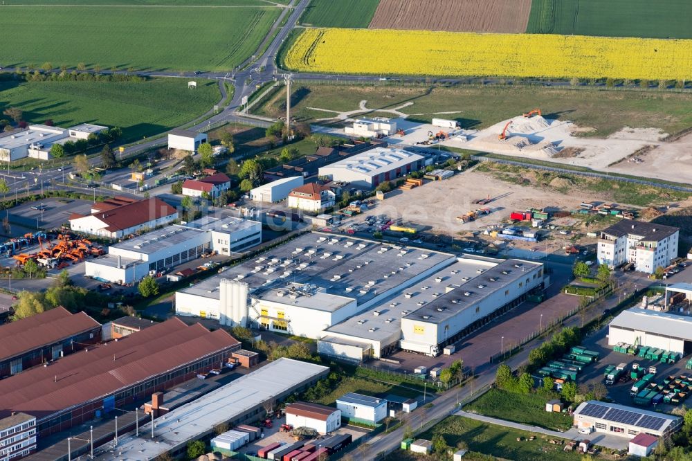 Stockstadt am Rhein aus der Vogelperspektive: Werksgelände der Kiesel Mitte GmbH in Stockstadt am Rhein im Bundesland Hessen, Deutschland