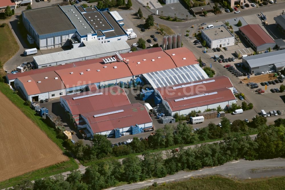 Talheim von oben - Werksgelände der KNIPPING KUNSTSTOFFTECHNIK Gessmann GmbH am Sontheimer Feld in Talheim im Bundesland Baden-Württemberg, Deutschland