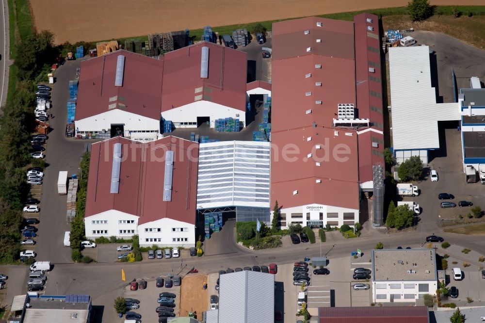 Luftbild Talheim - Werksgelände der KNIPPING KUNSTSTOFFTECHNIK Gessmann GmbH am Sontheimer Feld in Talheim im Bundesland Baden-Württemberg, Deutschland