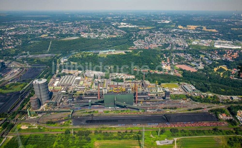 Luftaufnahme Bottrop - Werksgelände der Kokerei Prosper in Bottrop im Bundesland Nordrhein-Westfalen