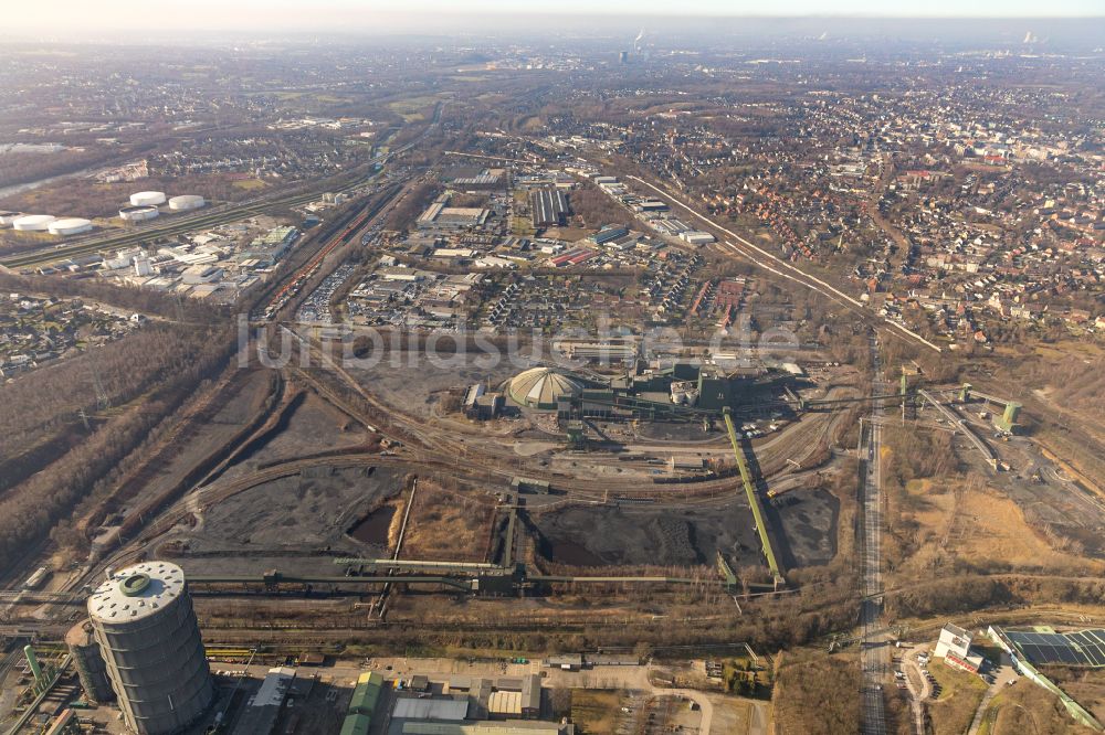 Bottrop von oben - Werksgelände der Kokerei Prosper in Bottrop im Bundesland Nordrhein-Westfalen