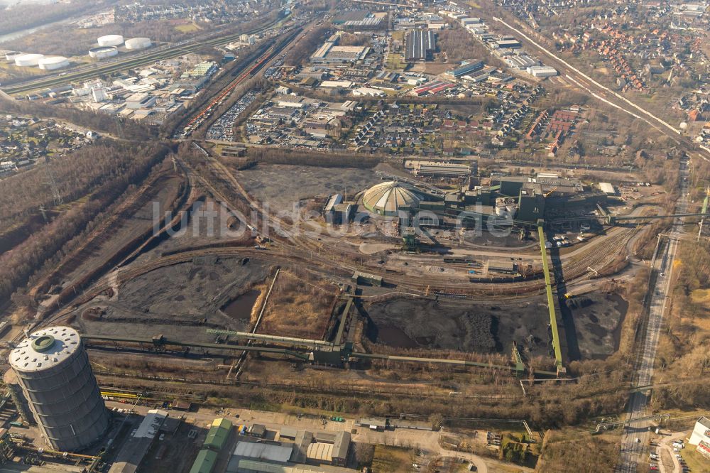 Bottrop aus der Vogelperspektive: Werksgelände der Kokerei Prosper in Bottrop im Bundesland Nordrhein-Westfalen