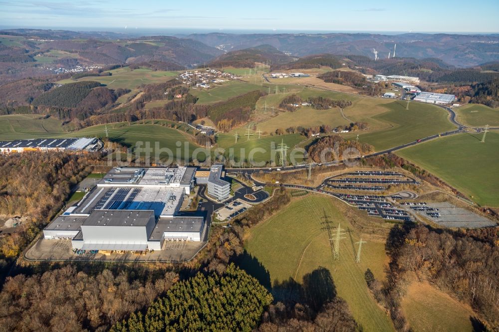 Luftaufnahme Lüdenscheid - Werksgelände der KOSTAL Kontakt Systeme GmbH in Lüdenscheid im Bundesland Nordrhein-Westfalen, Deutschland