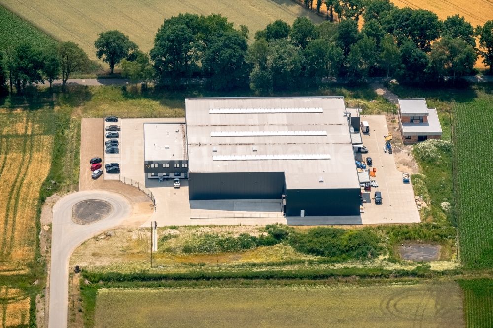 Dorsten von oben - Werksgelände der Krakau & Söhne Gewürze GmbH im Ortsteil Barkenberg in Dorsten im Bundesland Nordrhein-Westfalen, Deutschland