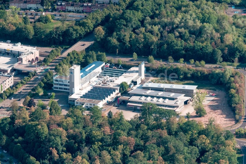 Offenburg aus der Vogelperspektive: Werksgelände der Kratzer GmbH & Co. KG an der Marlener Straße in Offenburg im Bundesland Baden-Württemberg, Deutschland