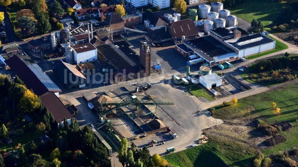 Meckenheim aus der Vogelperspektive: Werksgelände der Krautfabrik Josef Schmitz KG in Meckenheim im Bundesland Nordrhein-Westfalen, Deutschland