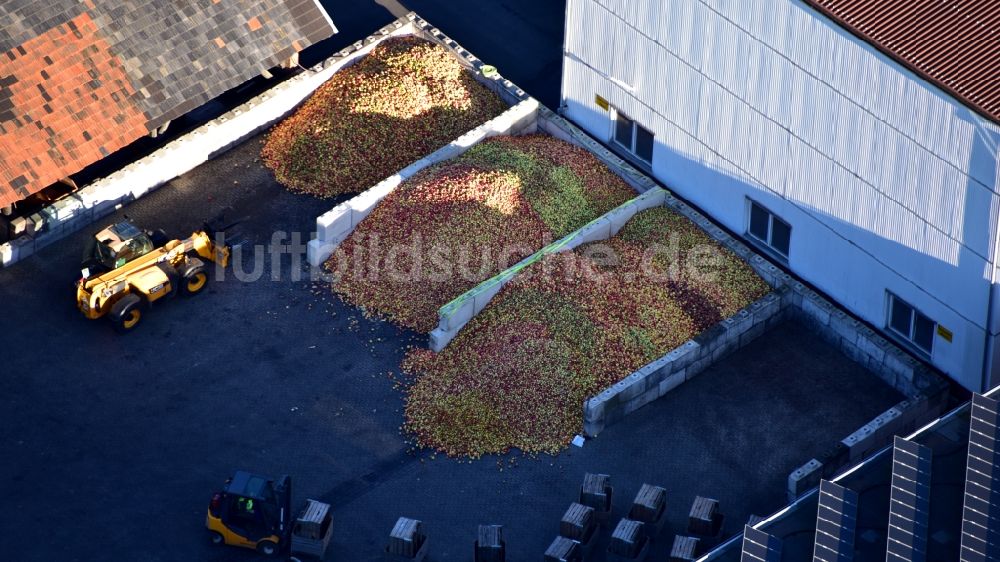 Meckenheim aus der Vogelperspektive: Werksgelände der Krautfabrik Josef Schmitz KG in Meckenheim im Bundesland Nordrhein-Westfalen, Deutschland