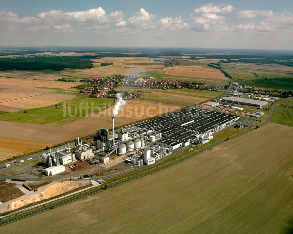 Luftbild Lampertswalde - Werksgelände der Kronospan GmbH in Lampertswalde im Bundesland Sachsen, Deutschland