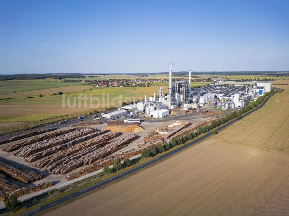 Lampertswalde von oben - Werksgelände der Kronospan GmbH in Lampertswalde im Bundesland Sachsen, Deutschland