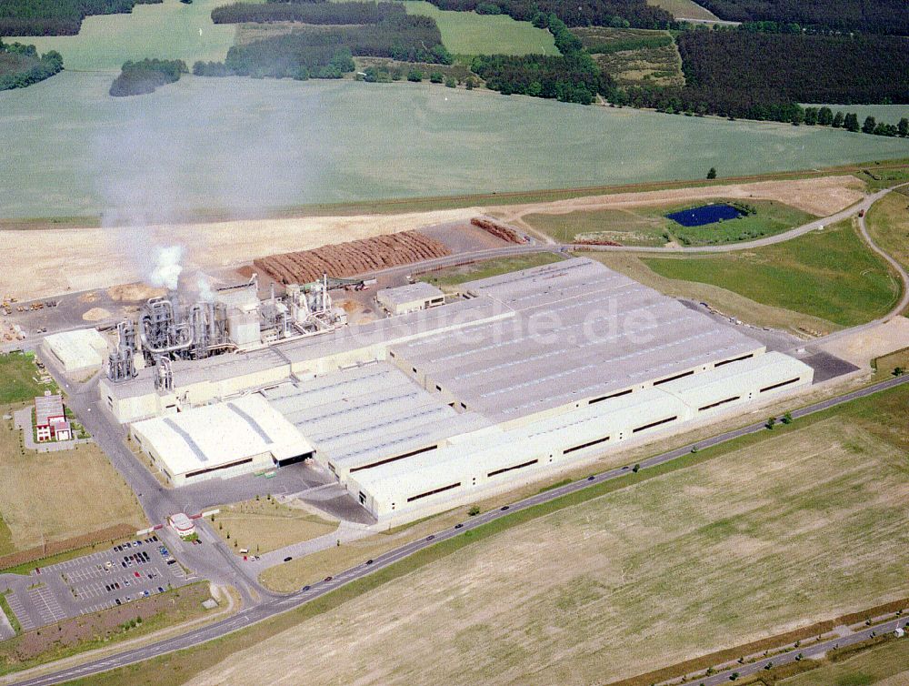 Luftbild Heiligengrabe - Werksgelände der KRONOTEX GmbH und in Heiligengrabe im Bundesland Brandenburg, Deutschland