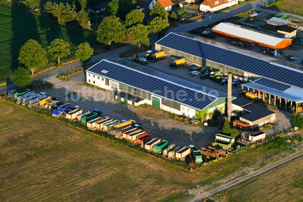 Wattmannshagen von oben - Werksgelände der Landtechnik Wattmannshagen Honermeier GmbH in Wattmannshagen im Bundesland Mecklenburg-Vorpommern, Deutschland