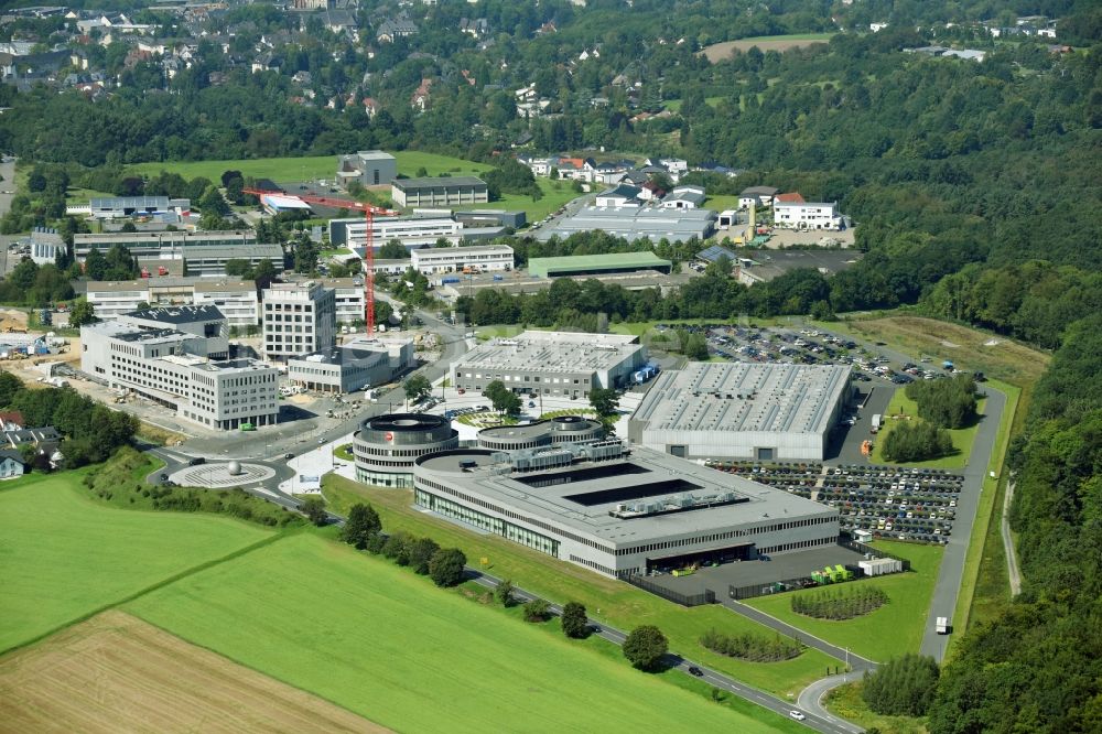 Luftaufnahme Wetzlar - Werksgelände der LEICA WELT IM LEITZ-PARK in Wetzlar im Bundesland Hessen, Deutschland