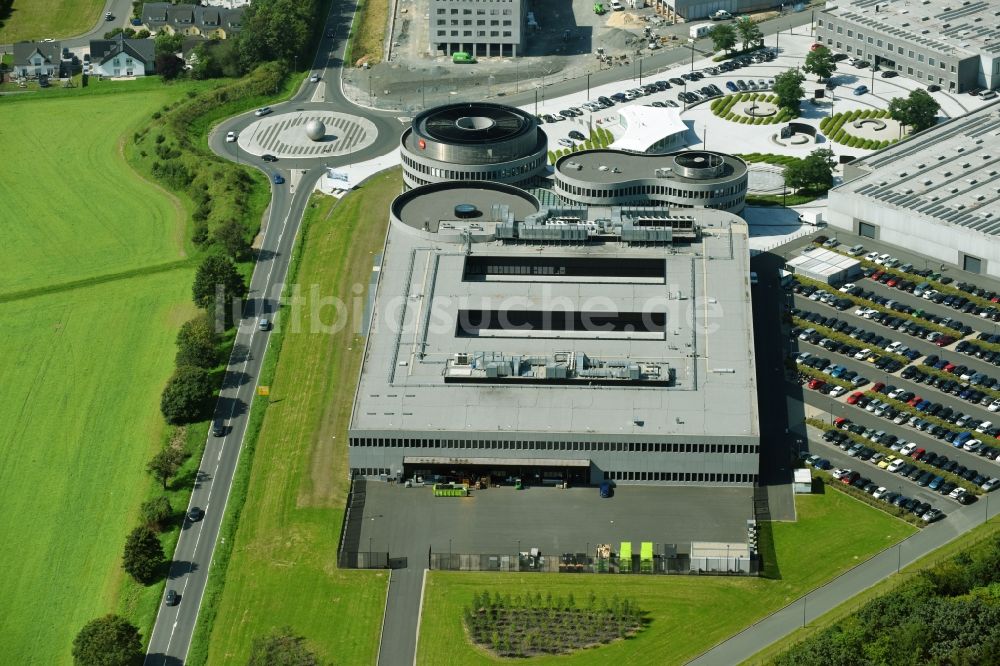 Wetzlar von oben - Werksgelände der LEICA WELT IM LEITZ-PARK in Wetzlar im Bundesland Hessen, Deutschland